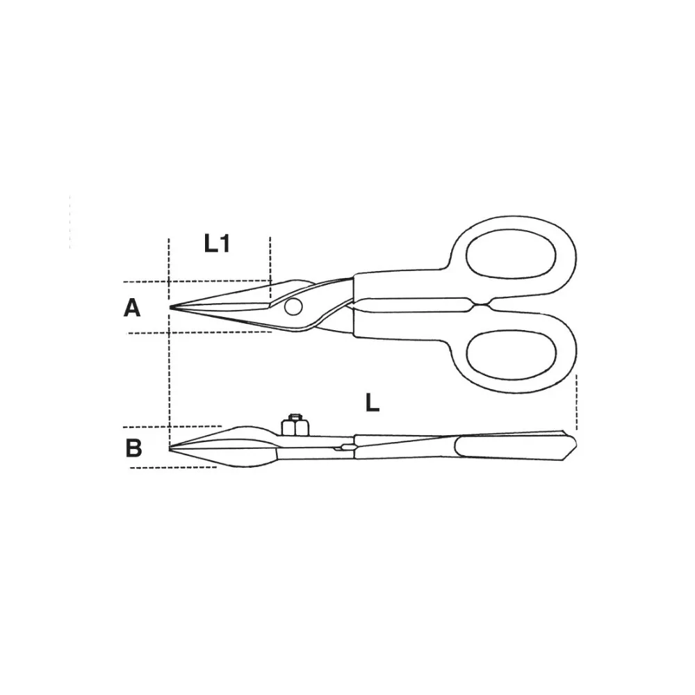 Cesoie lame strette diritte - Beta 1114
