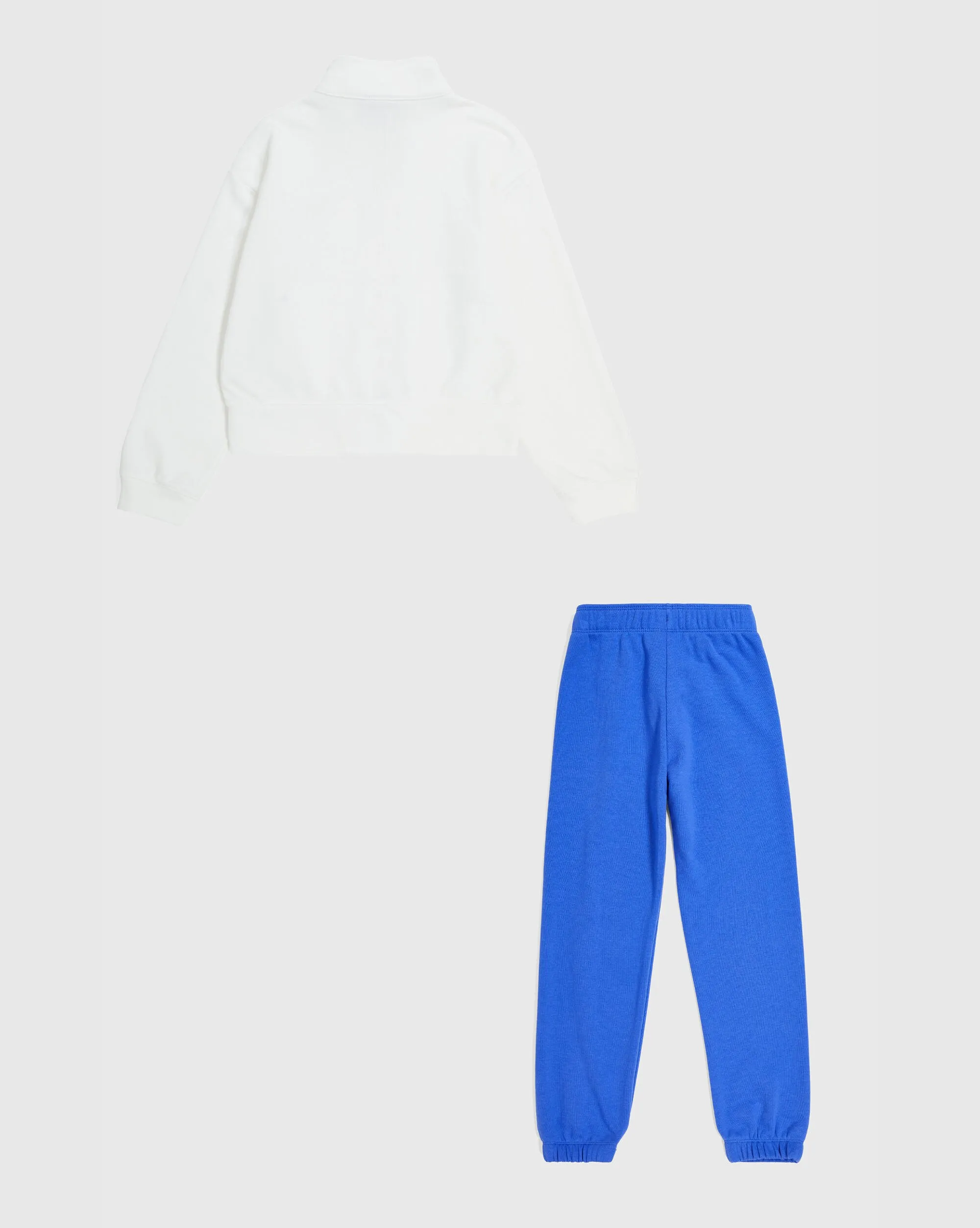 Champion Tuta Con Felpa Full Zip E Pantaloni Con Polsini Bianco Bambina