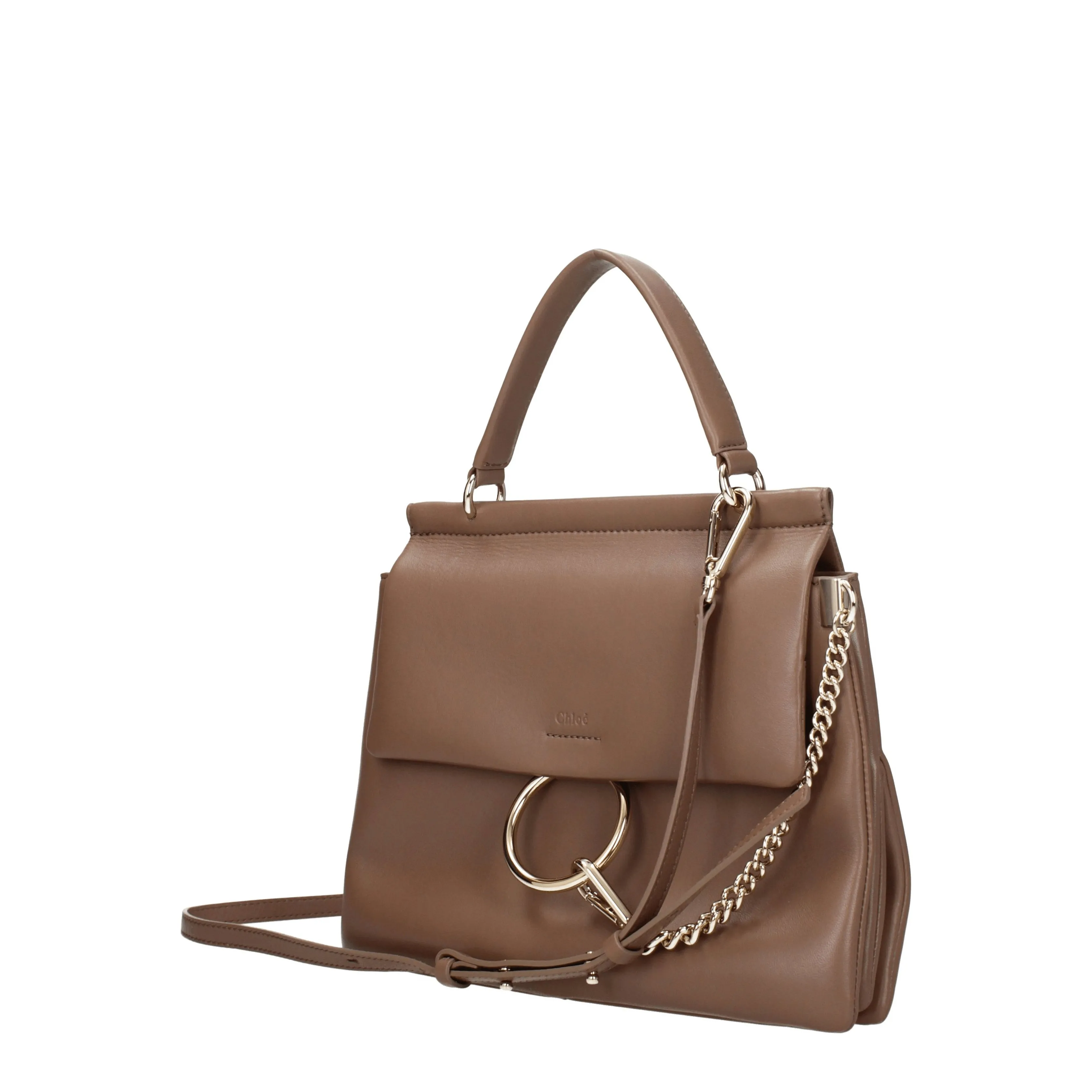 Chloé Borse a Mano Faye Donna Pelle Grigio/Talpa