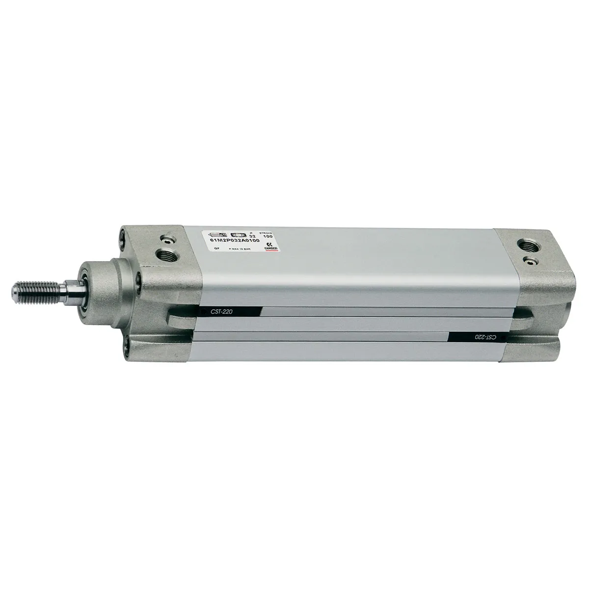 Cilindro pneumatico a stelo Camozzi 61 61M2P050A0050, Doppio effetto, foro da 50mm, corsa 50mm