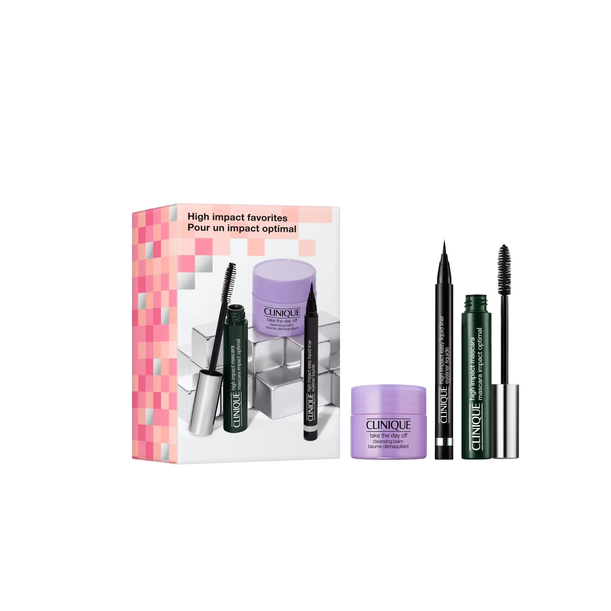  CLINIQUE   Set High Impact Mascara - Routine Trucco Occhi Sguardo Intenso |  - 01 Black