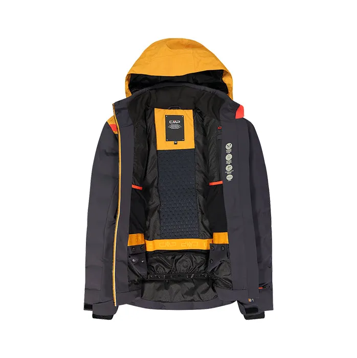 CMP Man Jacket Zip Hood Antracite Giacca da Sci Uomo 33W0767 U423