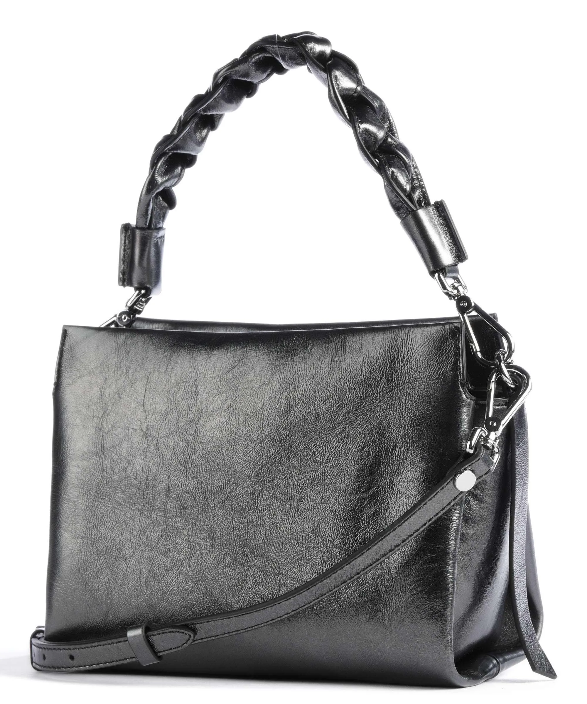  Coccinelle Boheme Pepita Borsa a mano pelle di vacchetta grana nero  