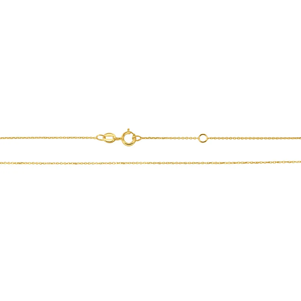 Collana Cuore Beverly Oro Bicolore 375/1000 Maglia Rolo 40 + 2 cm 1401571