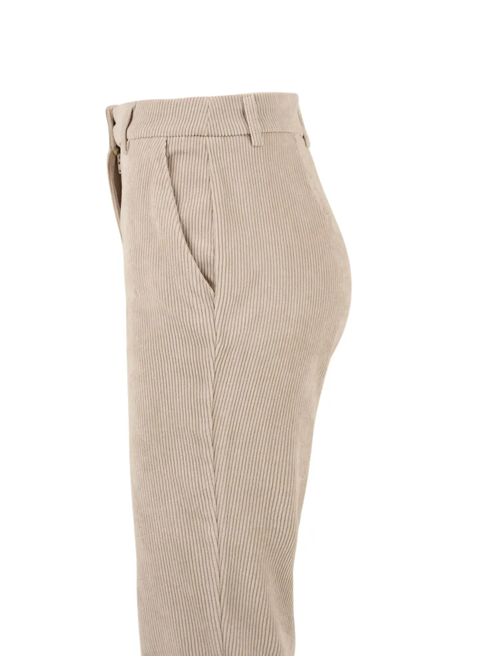 Completo da Donna bianco panna con tessuto a coste