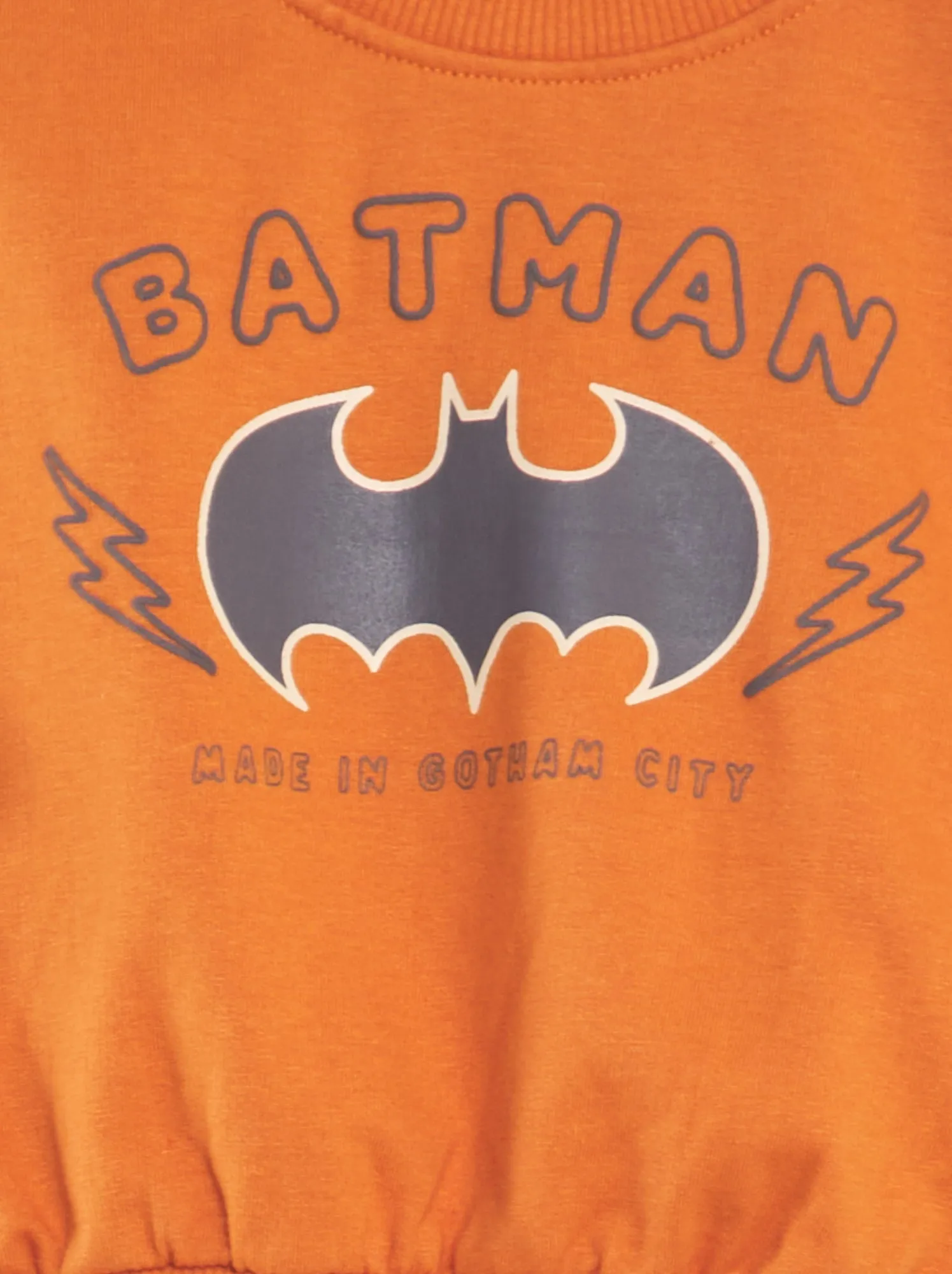 Completo 'Batman' felpa + legging - 2 pezzi - ARANCIONE