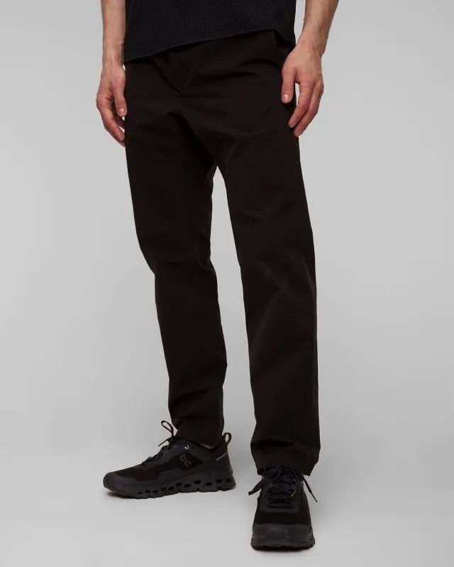 Czarne spodnie męskie Goldwin Slim Tapered Stretch Pants gl74199-bk