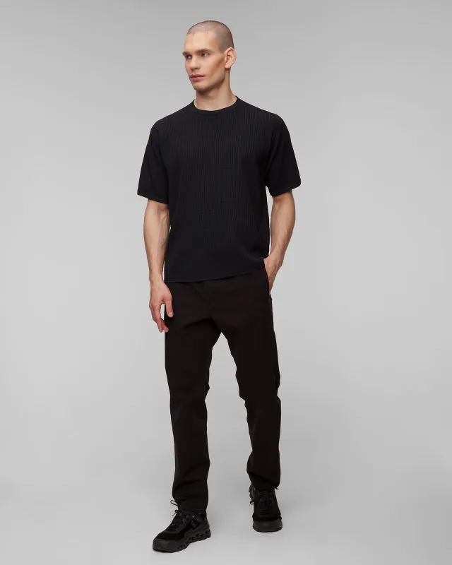 Czarne spodnie męskie Goldwin Slim Tapered Stretch Pants gl74199-bk