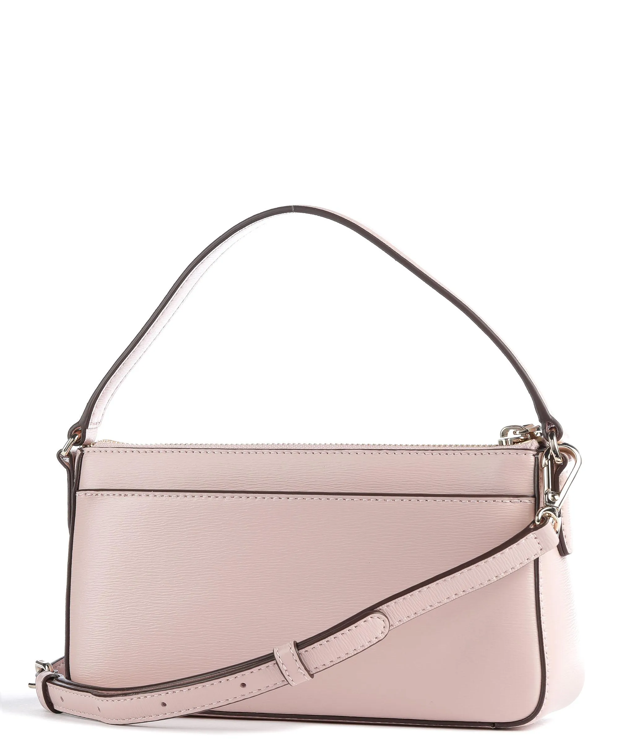 DKNY Bryant Borsa a spalla pelle di vacchetta finemente grana rosa  
