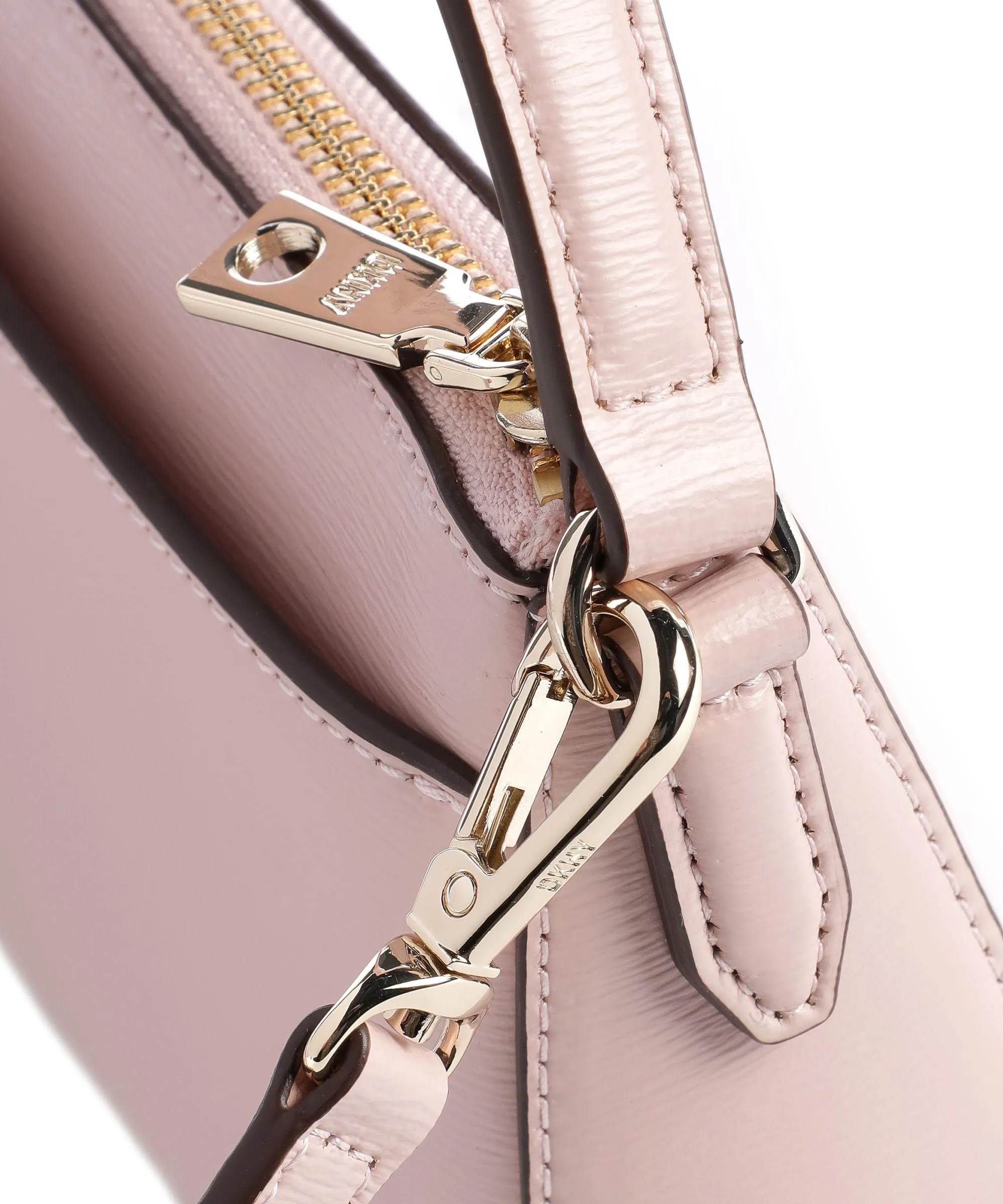  DKNY Bryant Borsa a spalla pelle di vacchetta finemente grana rosa  