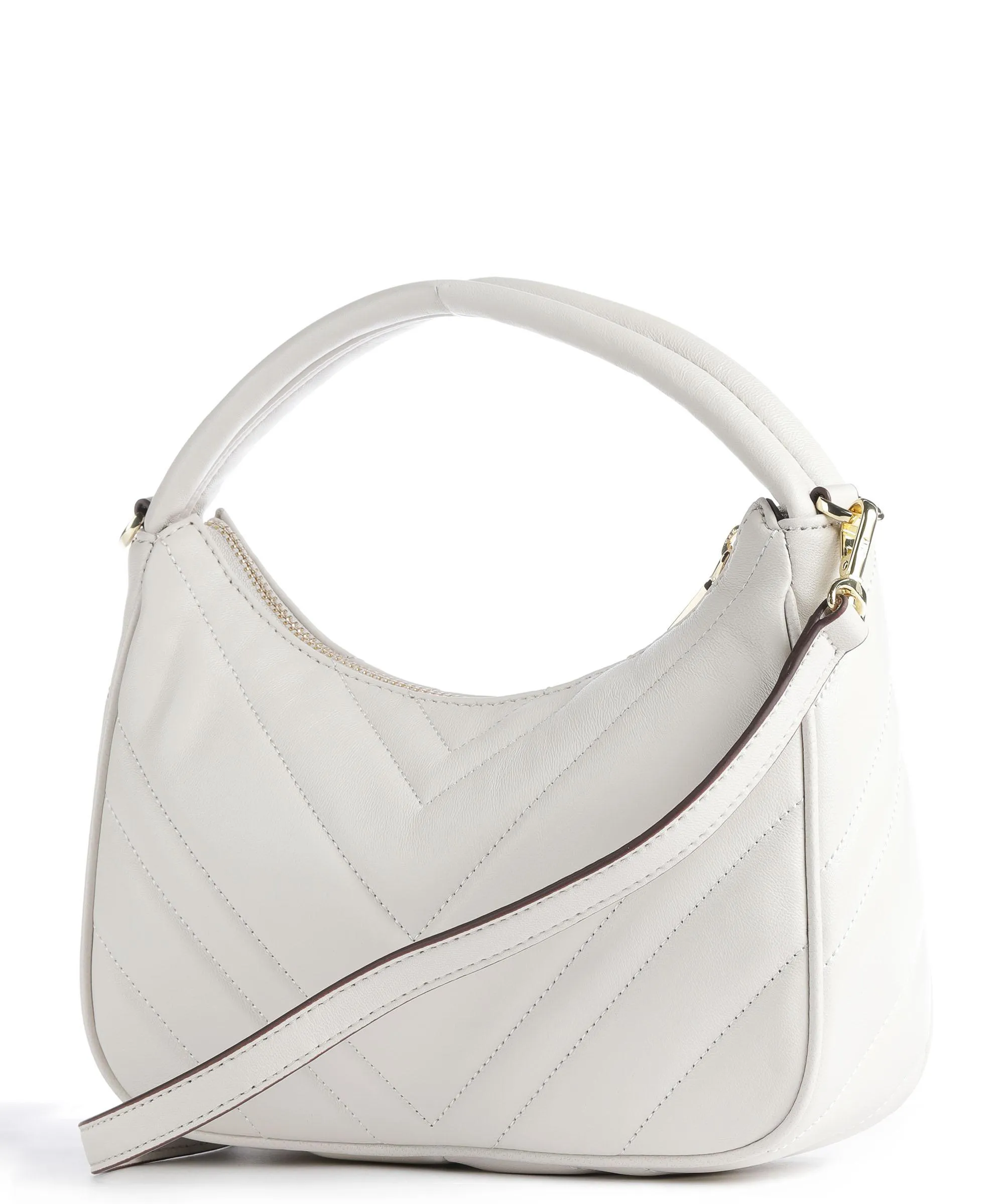  DKNY Delphine Borsa a spalla cuoio di agnello avorio  
