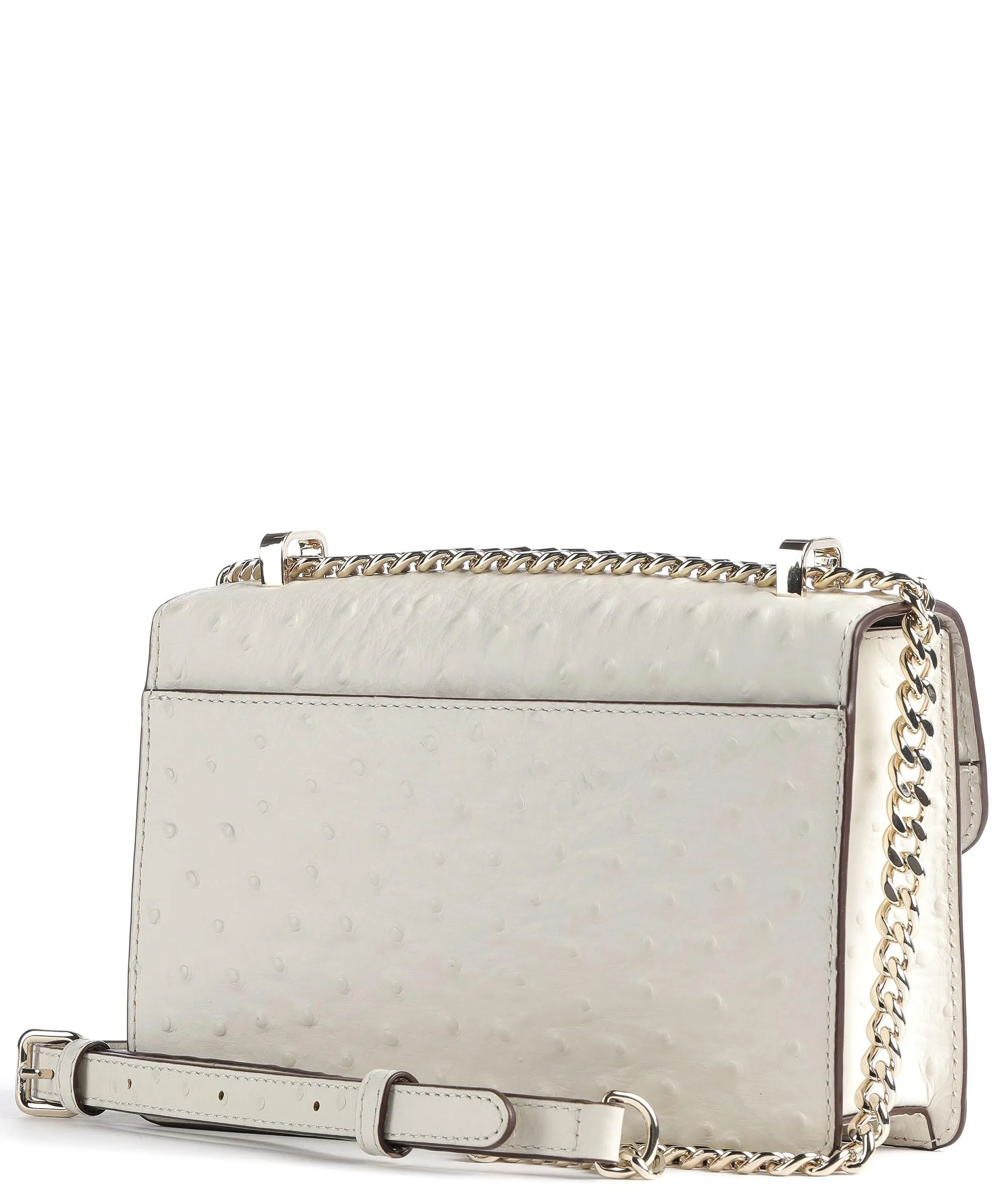  DKNY Elissa Borsa a spalla pelle di vacchetta finemente grana avorio  