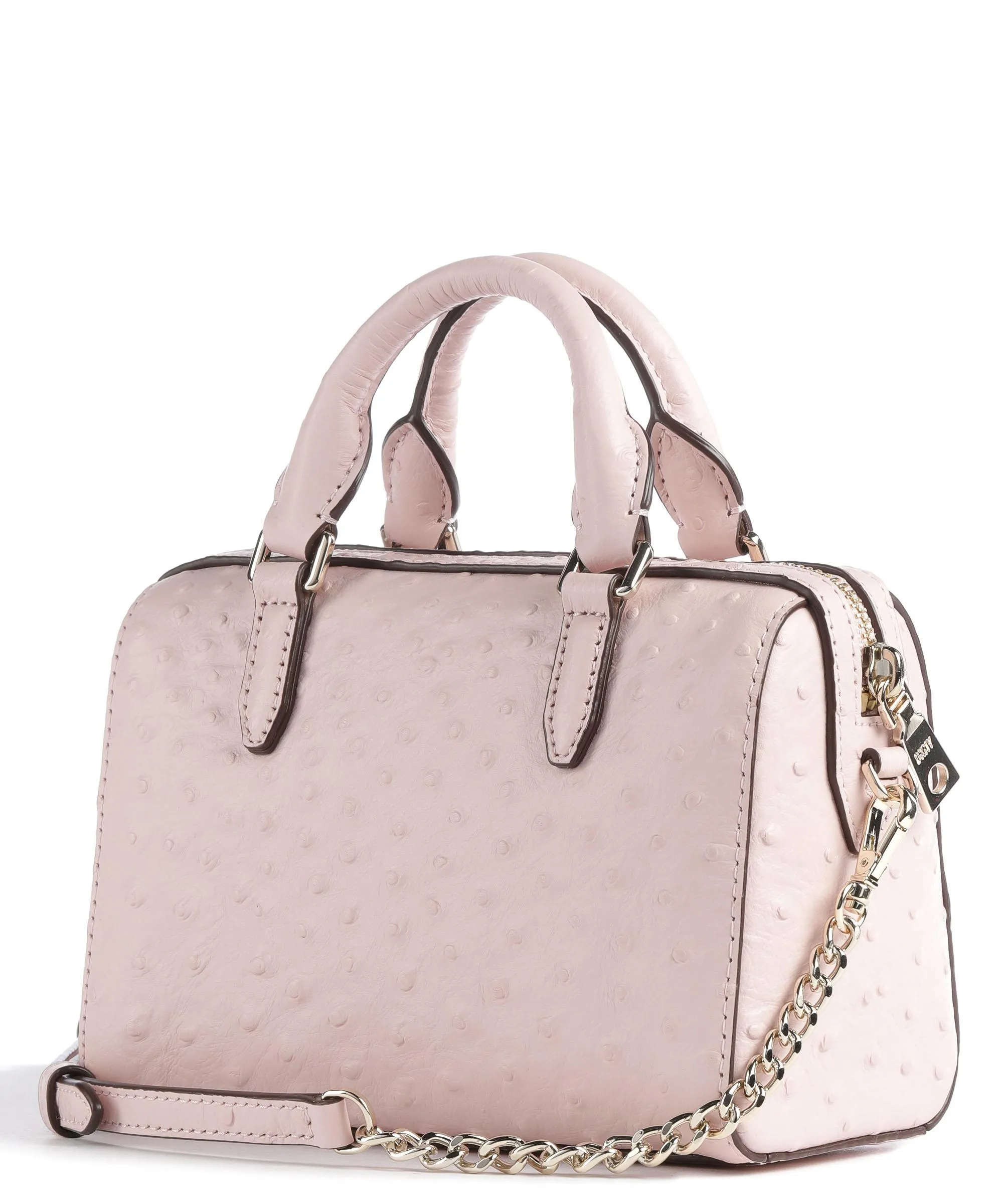  DKNY Paige Borsa a mano pelle di vacchetta finemente grana rosa  