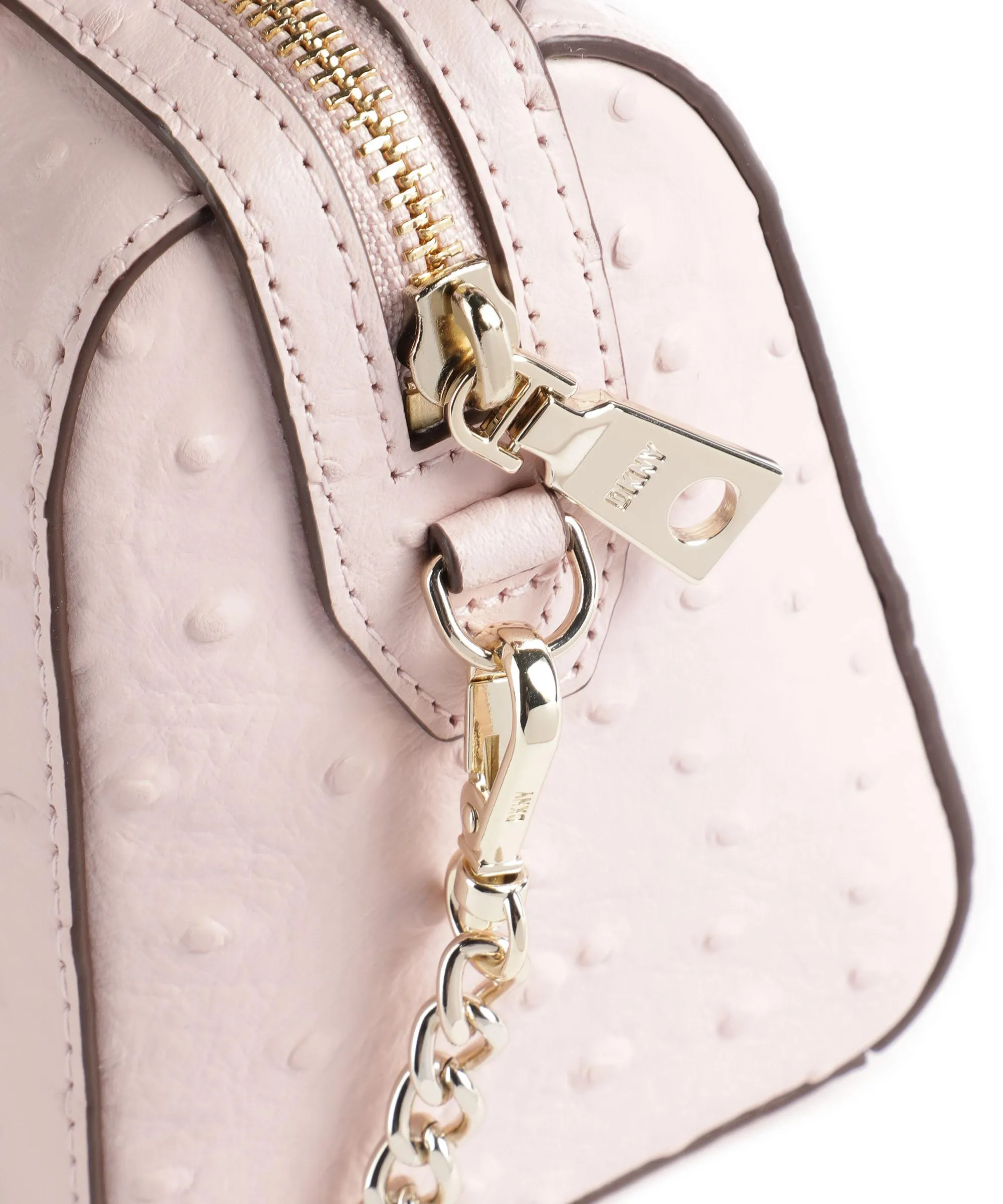  DKNY Paige Borsa a mano pelle di vacchetta finemente grana rosa  