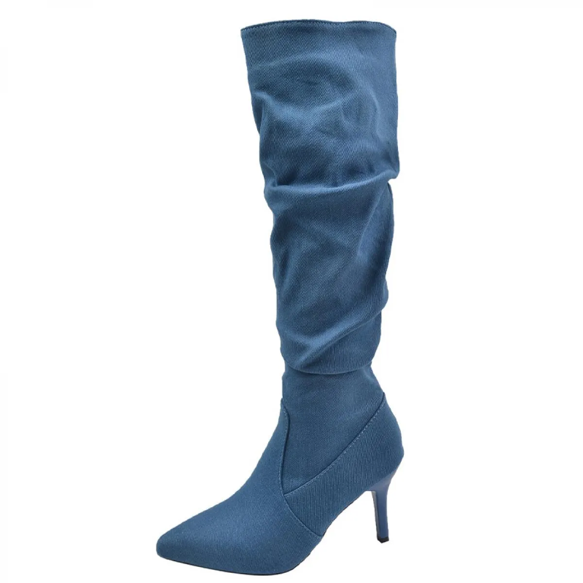 Donna Inverno Stivali alti al ginocchio Stivali Chelsea Moda Scarpe con tacco alto 2023 Nuove pompe Stivali da moto Goth Donna i