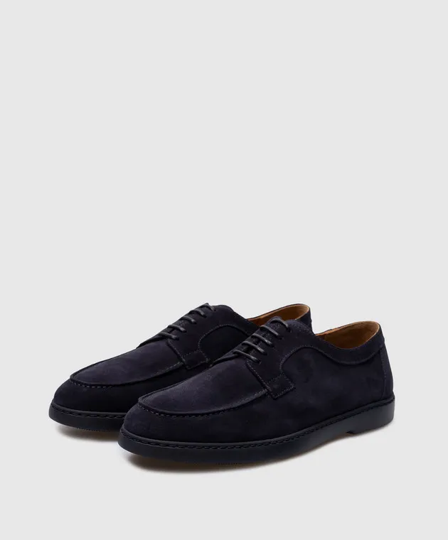 Doucal's Derby in camoscio blu DU3269EDWIUZ106