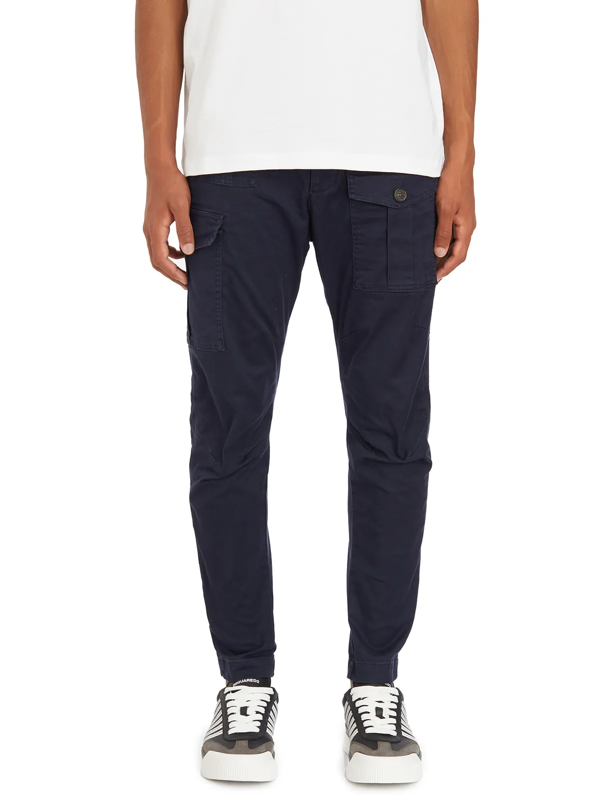 DSQUARED  PANTALONE CARGO IN COTONE 