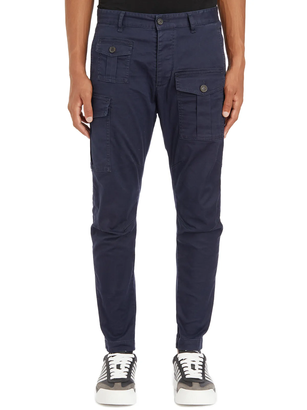 DSQUARED  PANTALONE CARGO IN COTONE 