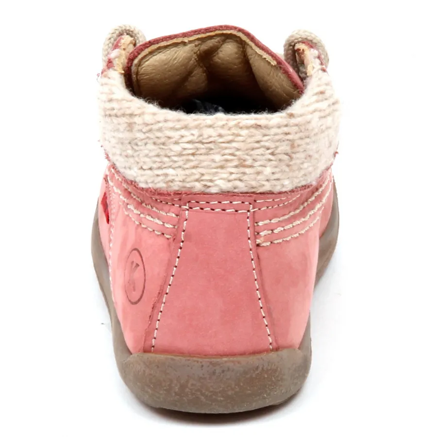 E2254 sneaker bimba rosa KICKERS KELP scarpe nabuk shoe kid baby girl