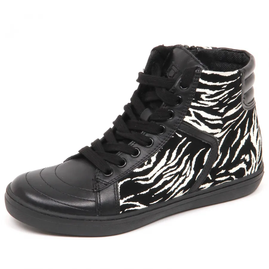 E2490 sneaker bimba black/white CULT ROCKSTAR scarpe shoe kid girl