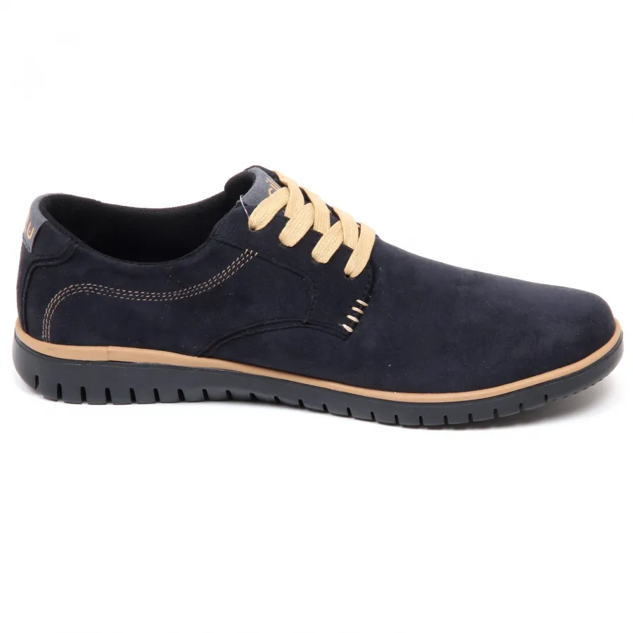 E8166 (WITHOUT BOX) sneaker uomo eco suede CCILU scarpe dark blu shoe man