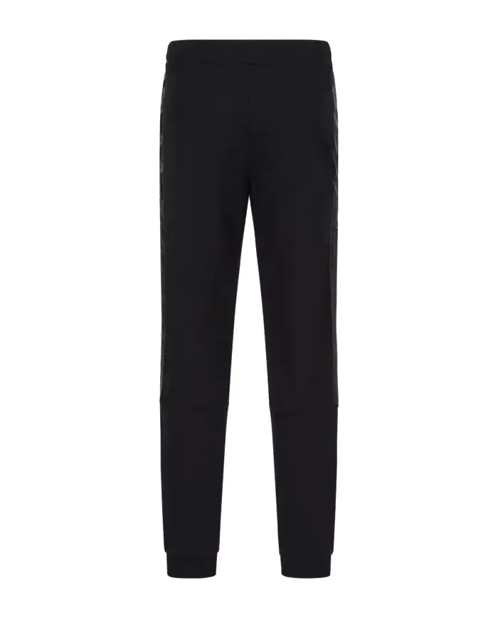 EA7 Armani Pantalone Tuta Uomo 6LPP76 PJ05Z A-EE Cotone 1200 BLACK