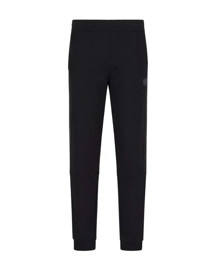 EA7 Armani Pantalone Tuta Uomo 6LPP76 PJ05Z A-EE Cotone 1200 BLACK