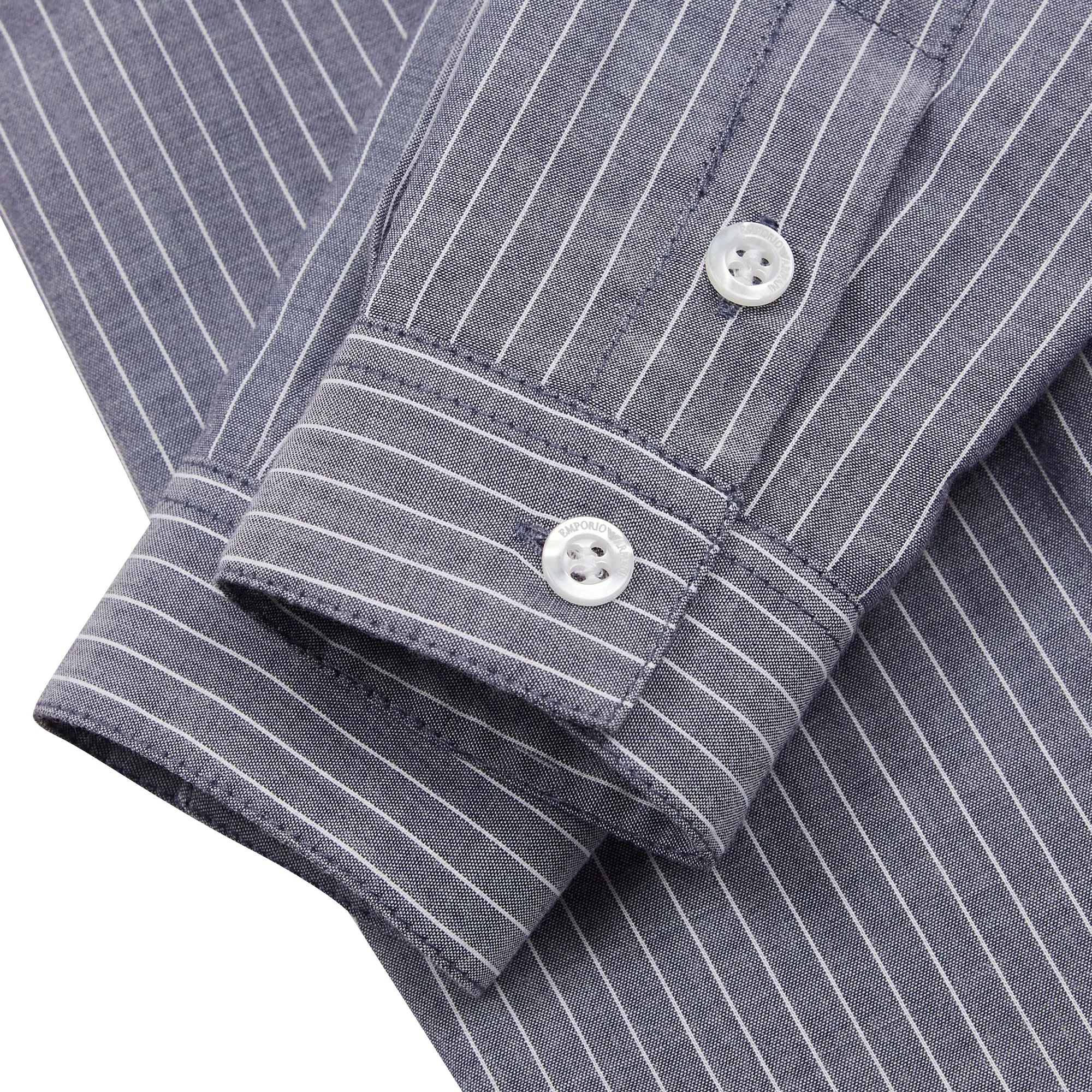 Emporio Armani camicia baby boy a righe in cotone