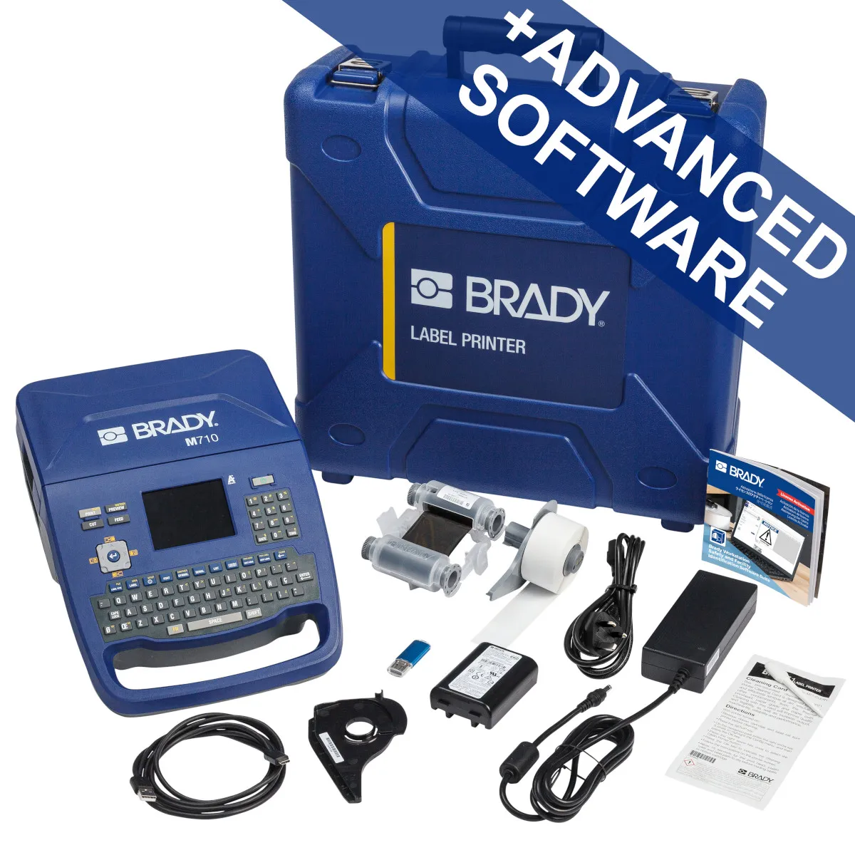 Etichettatrice Portatile Brady M710, largh. 50.8mm max, spina tipo G - UK