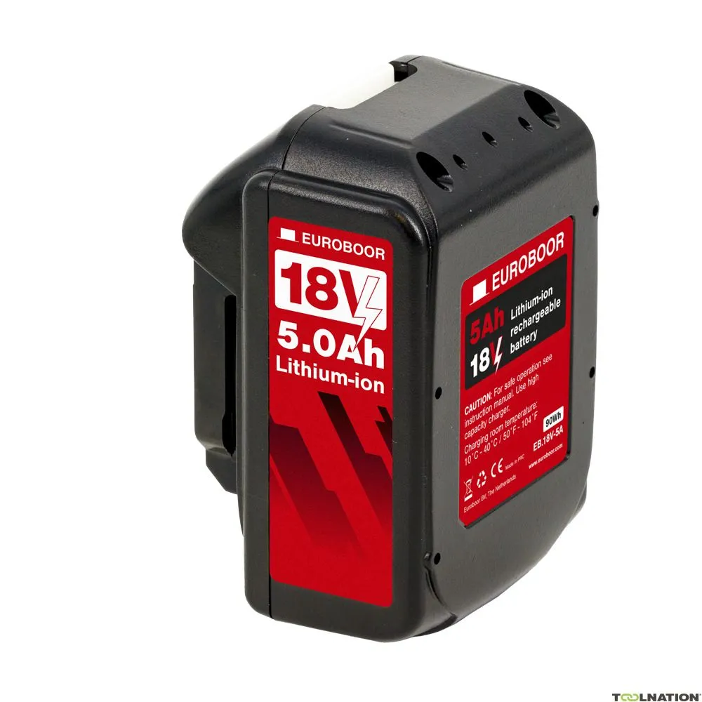 Euroboor 81421500016004 EB.18V-5A Batteria Li-Ion 18V 5.0Ah