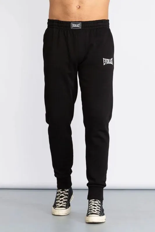 EVERLAST Pantaloni con polsino in felpa estiva uomo Black
