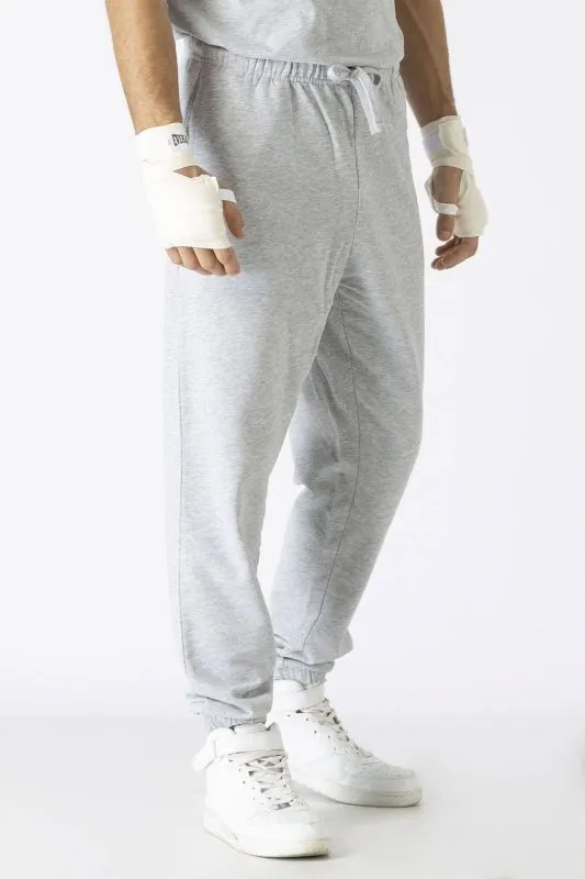 EVERLAST PANTALONI IN FELPA HISTORY OF BOXING Grey Melange Uomo