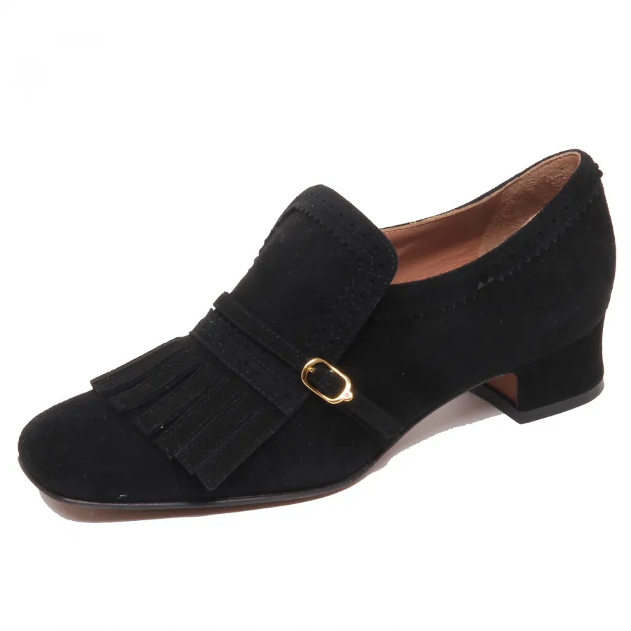 F6312 decollete donna black L'AUTRE CHOSE scarpe suede shoe woman