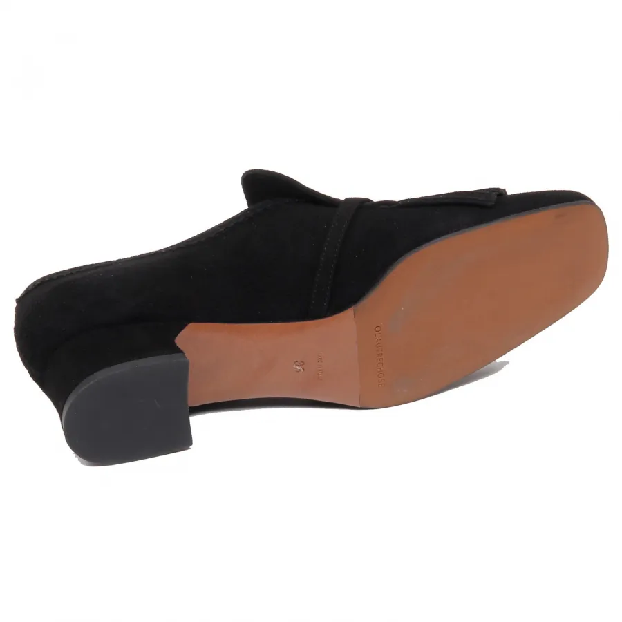 F6312 decollete donna black L'AUTRE CHOSE scarpe suede shoe woman