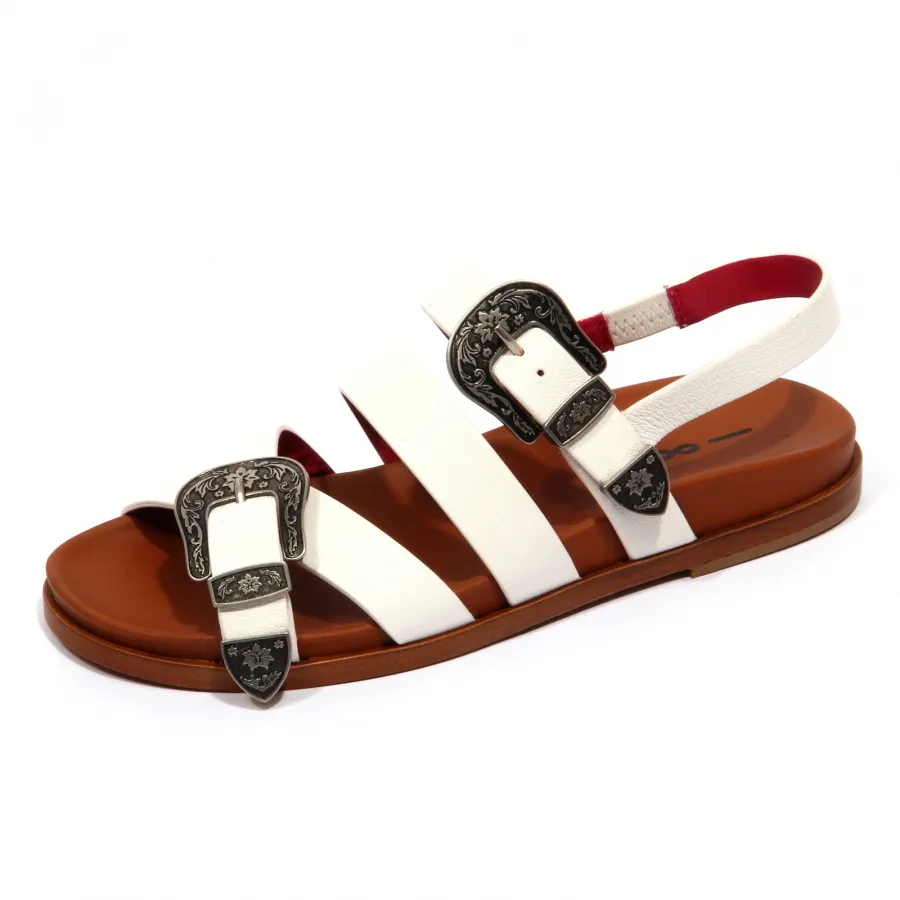 F9458 sandalo donna off white UNO 8 UNO 181 BOGO scarpe sandal shoe woman