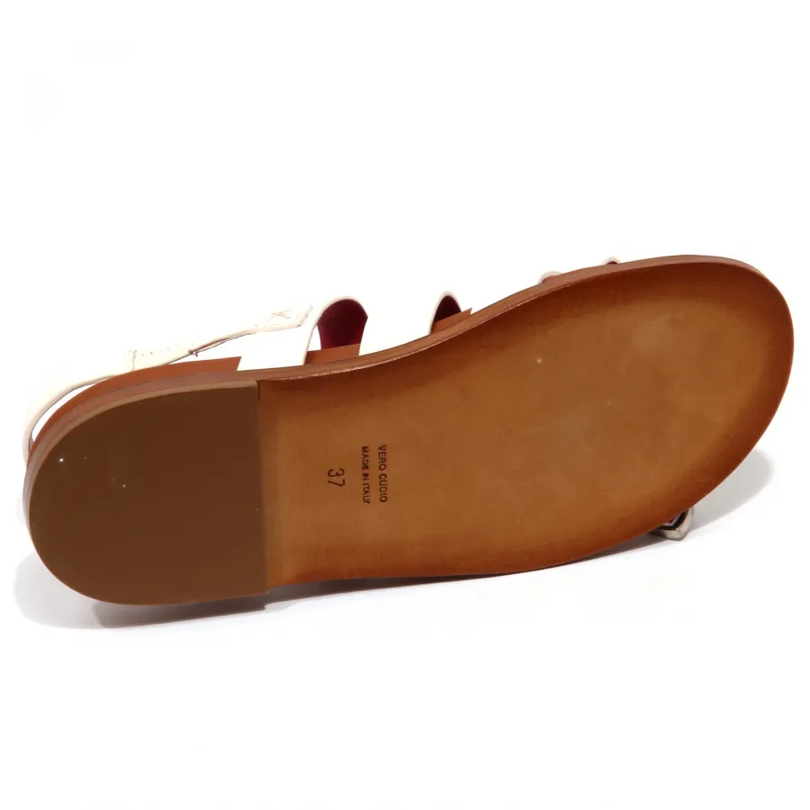 F9458 sandalo donna off white UNO 8 UNO 181 BOGO scarpe sandal shoe woman