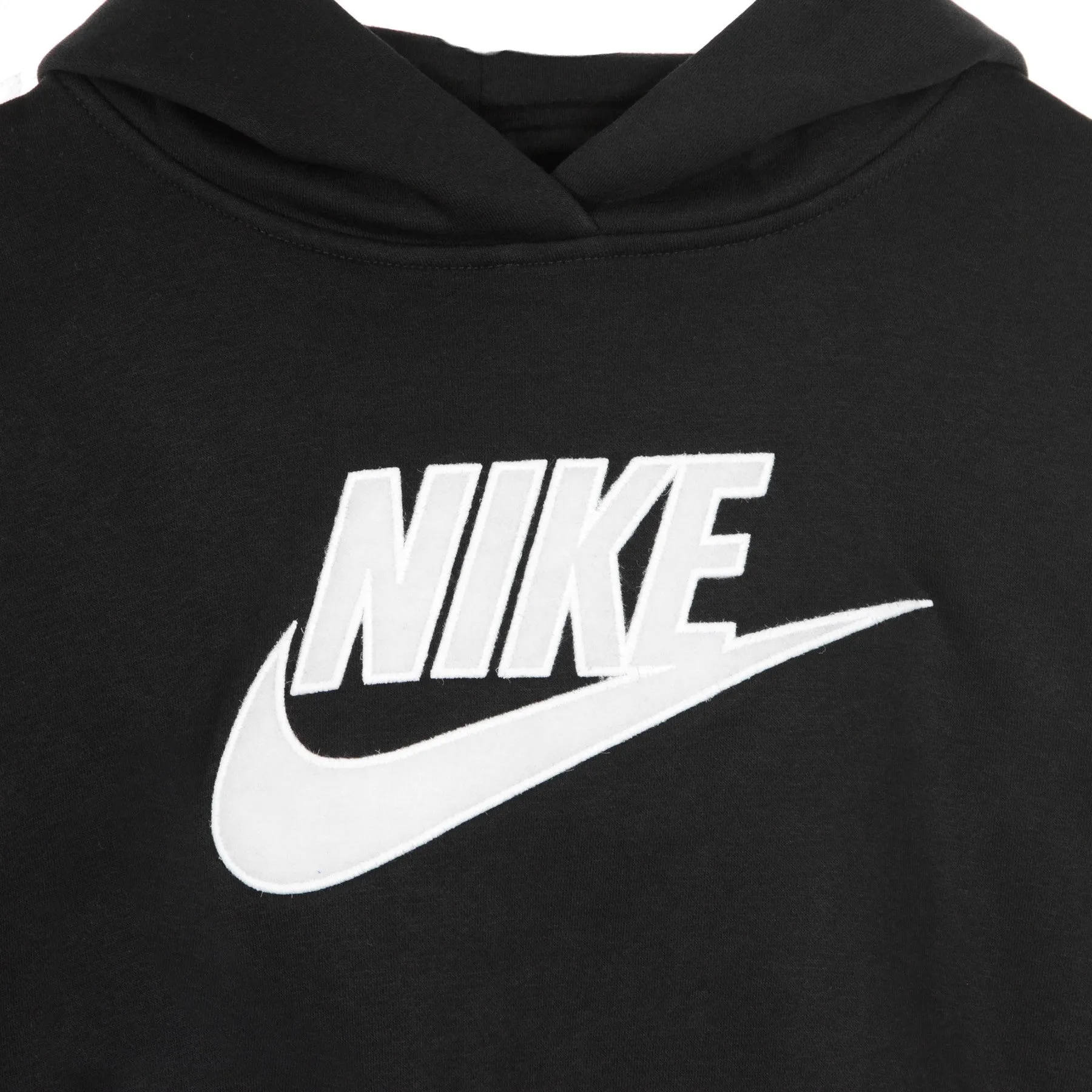 Felpa Cappuccio Corta Donna Icon Clash Hoodie Black