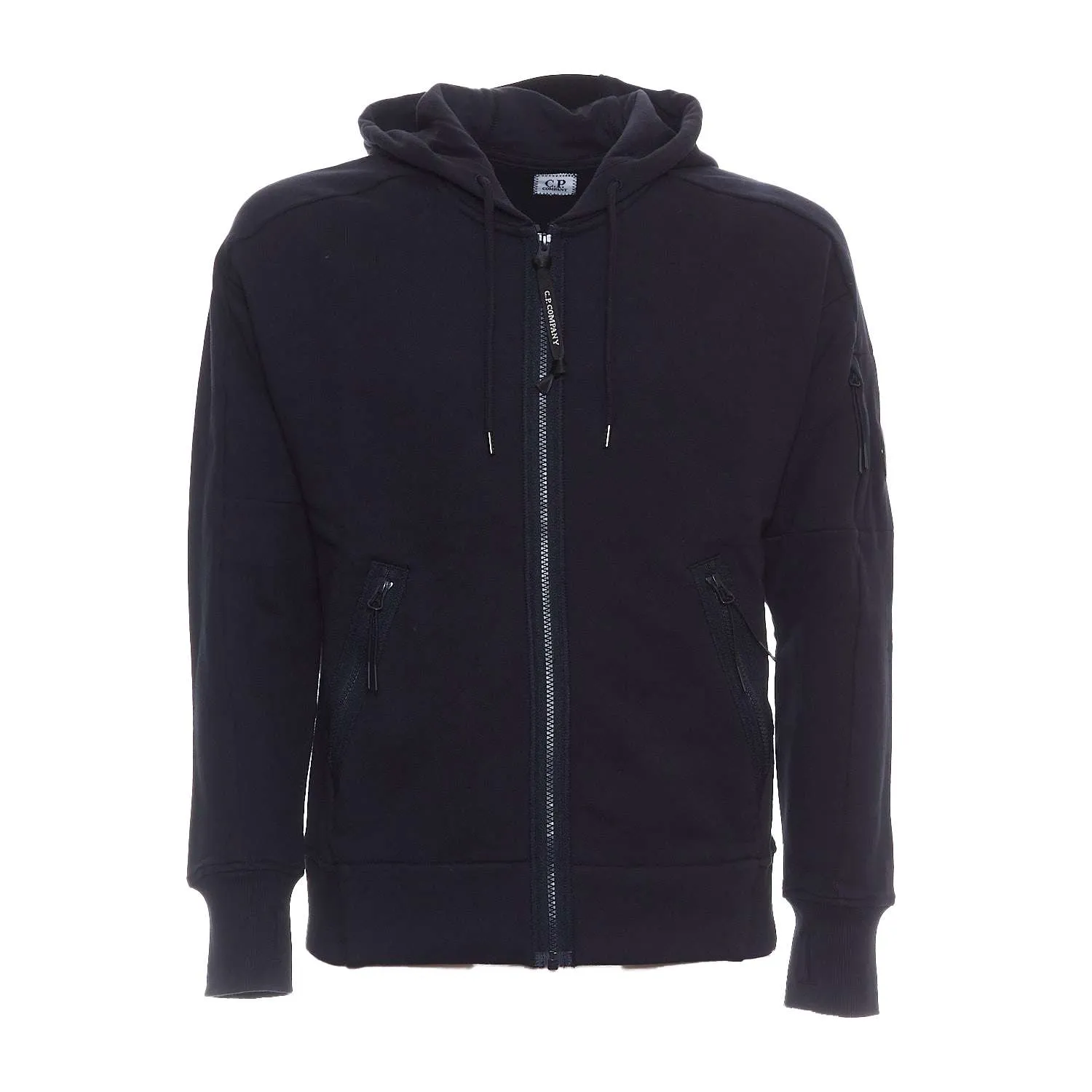 Felpa Con Cappuccio In Pile Con Zip A Rilievo Diagonale