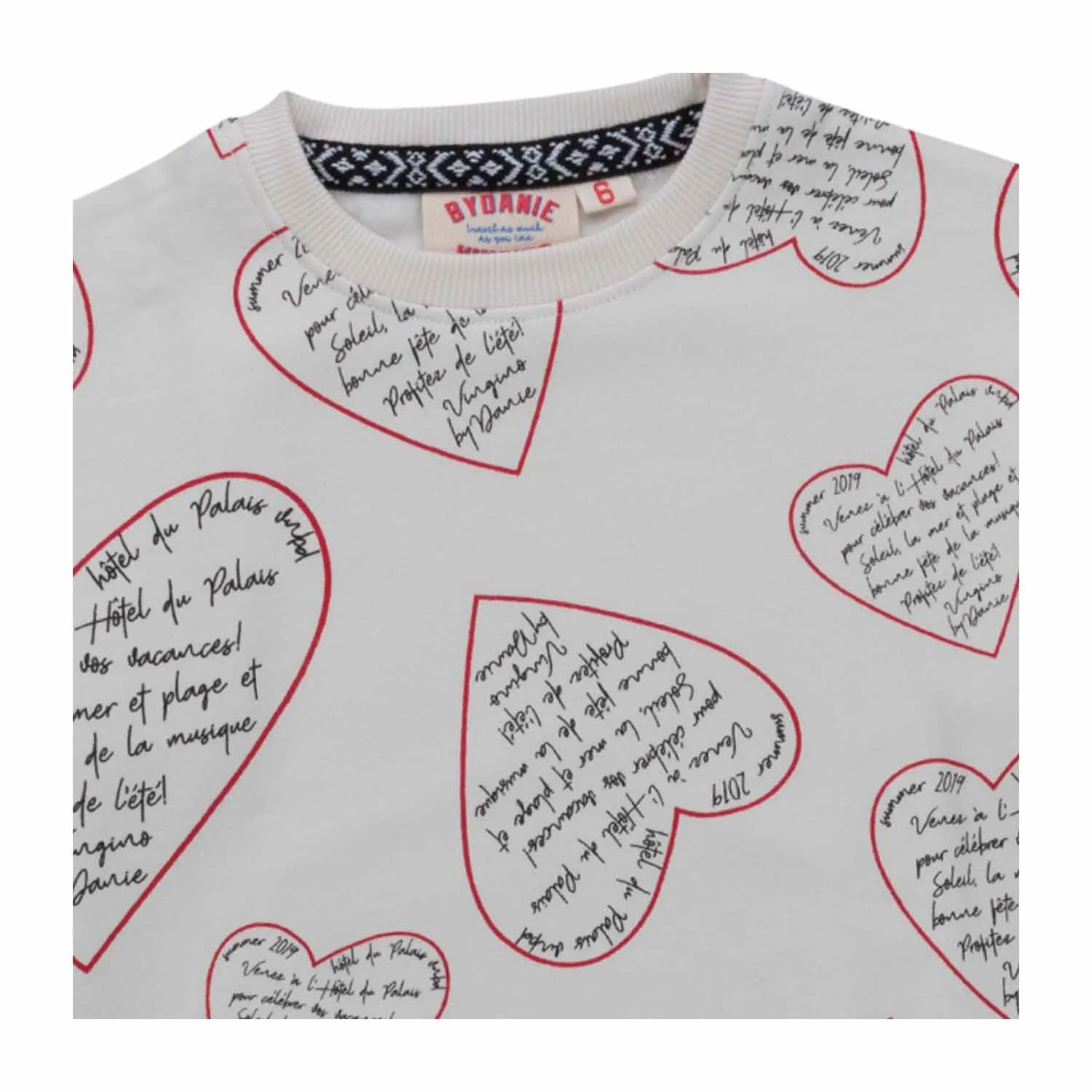 Felpa Cuori Bambina Teenager