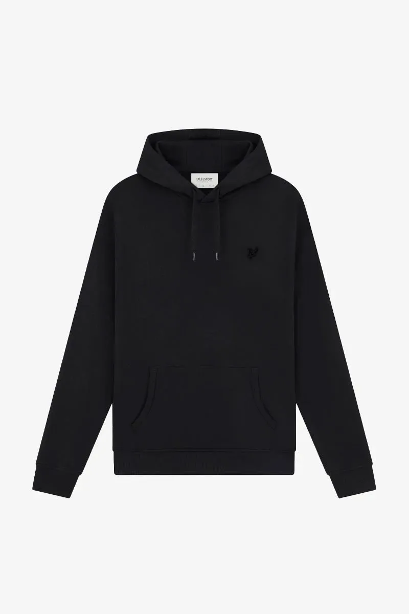 FELPA Uomo LYLE & SCOTT 1874 ML416TON TONAL PULLOVER HOODIE Z86. BLACK