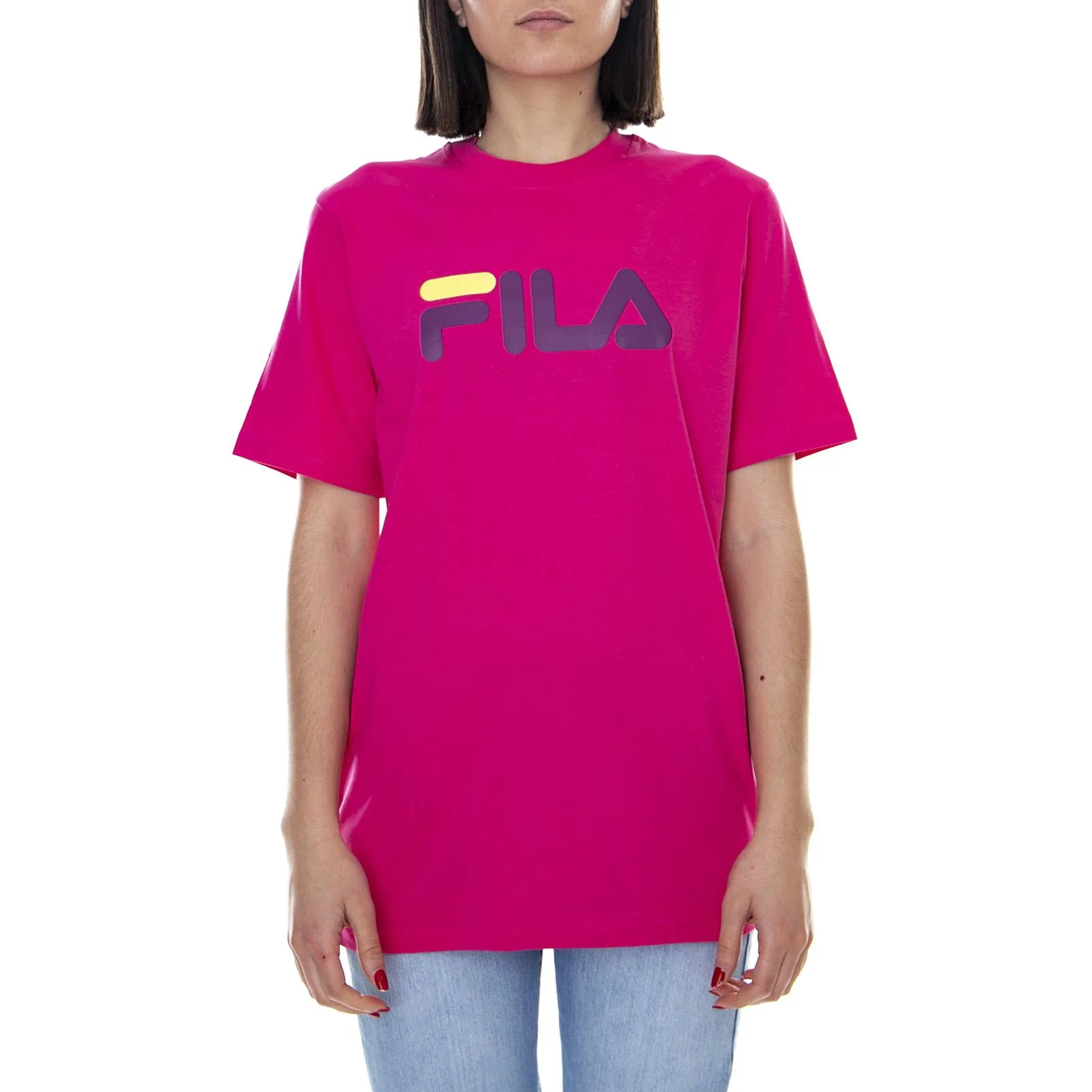 Fila Womens Eagle T-Shirt - Purple - Maglietta Girocollo Donna Viola    