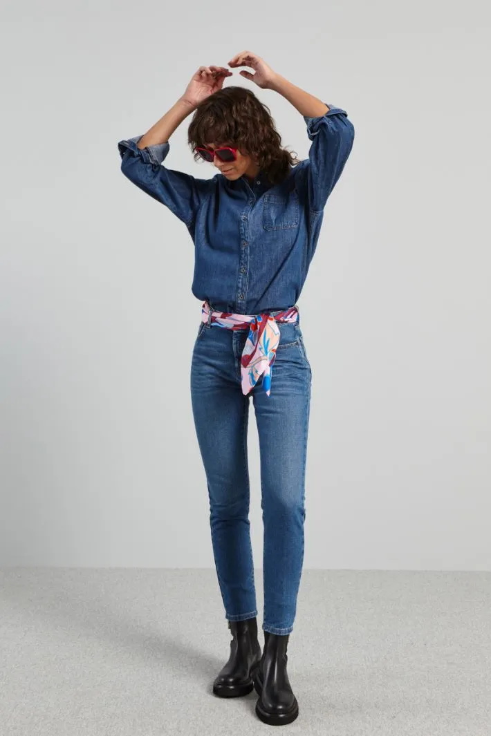 Foulard in twill di seta