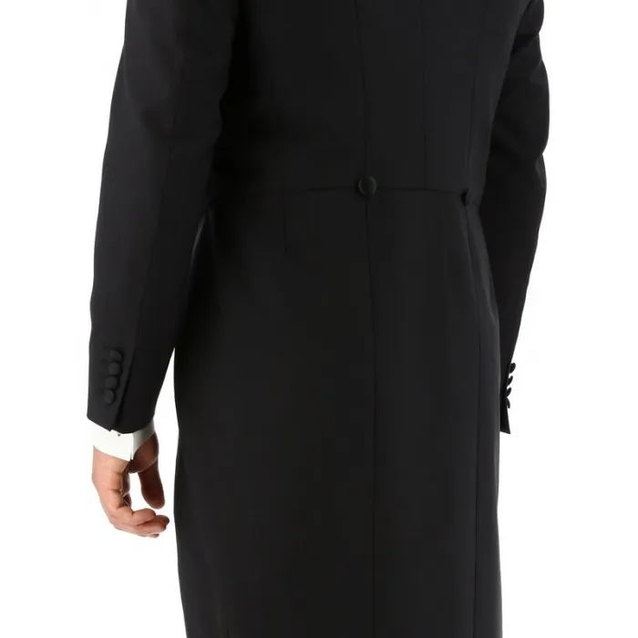 Giacca costume con gonna in lana vergine Henk ter Horst Nero