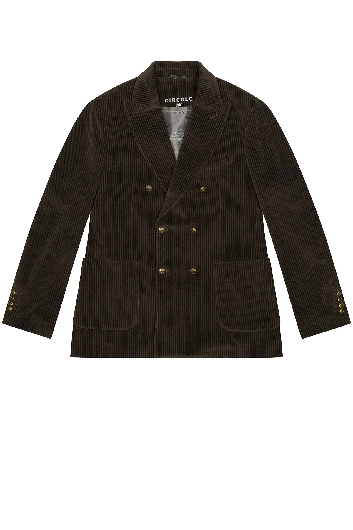 Giacca Doppiopetto CORDUROY CIRCOLO 1901 da uomo