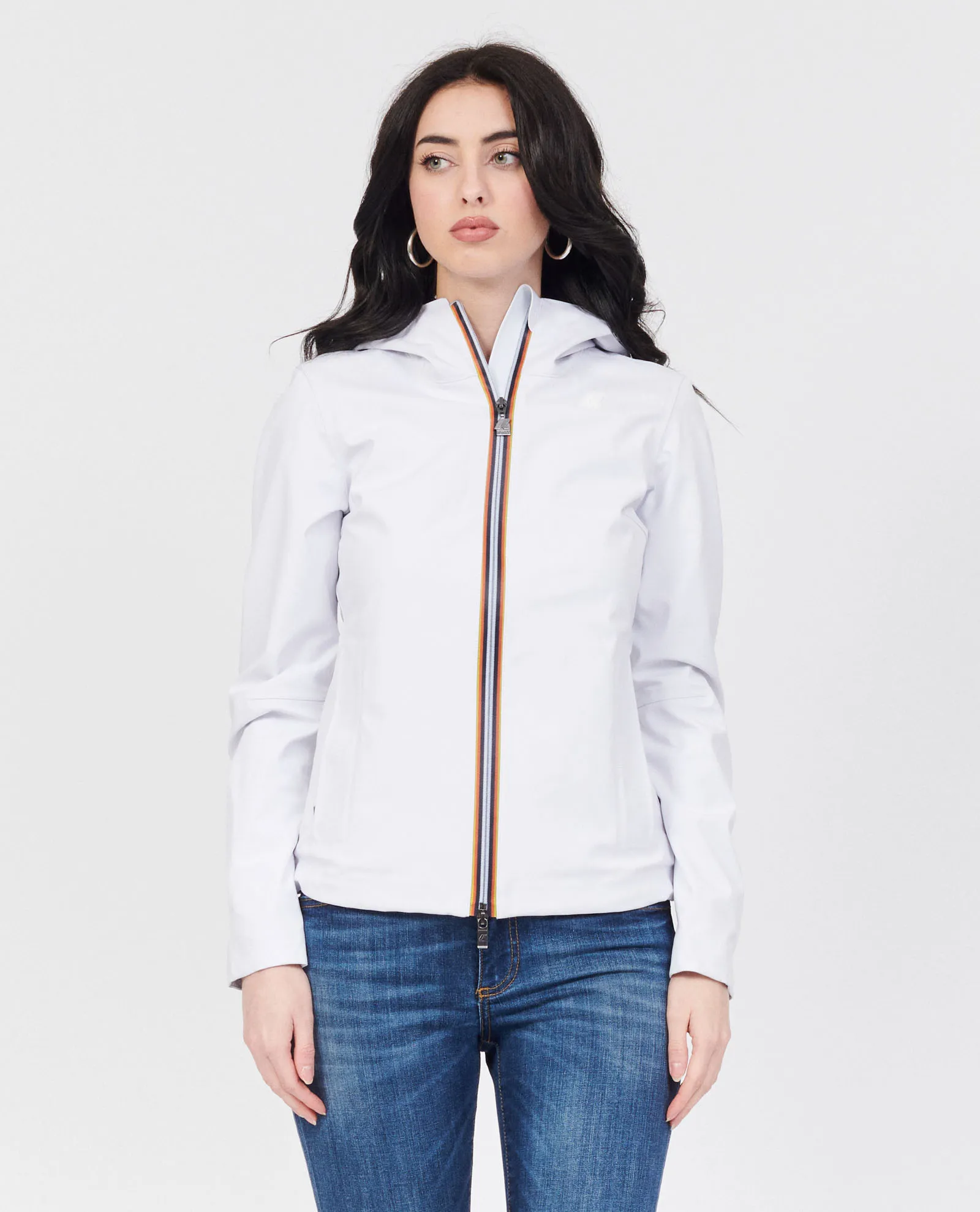 Giacca K-way Lil Bonded Jersey con cappuccio