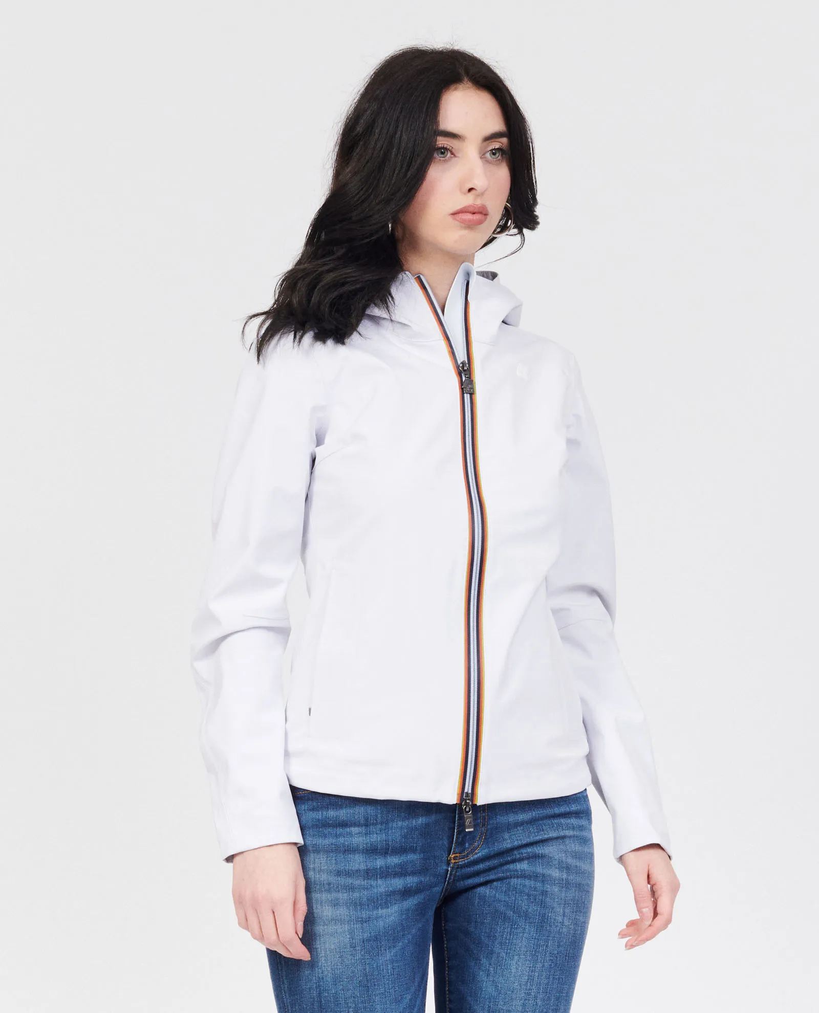 Giacca K-way Lil Bonded Jersey con cappuccio