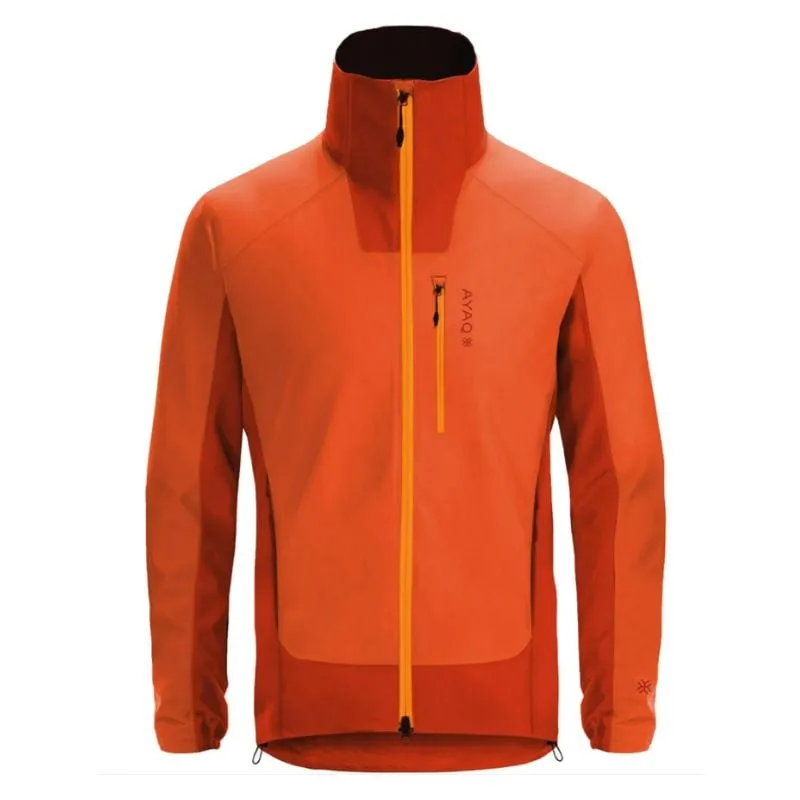 Giacca Softshell AYAQ Giacca antivento Shandar (Orange Sunrise) Uomo