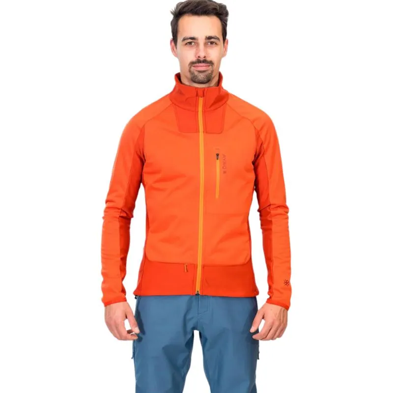 Giacca Softshell AYAQ Giacca antivento Shandar (Orange Sunrise) Uomo