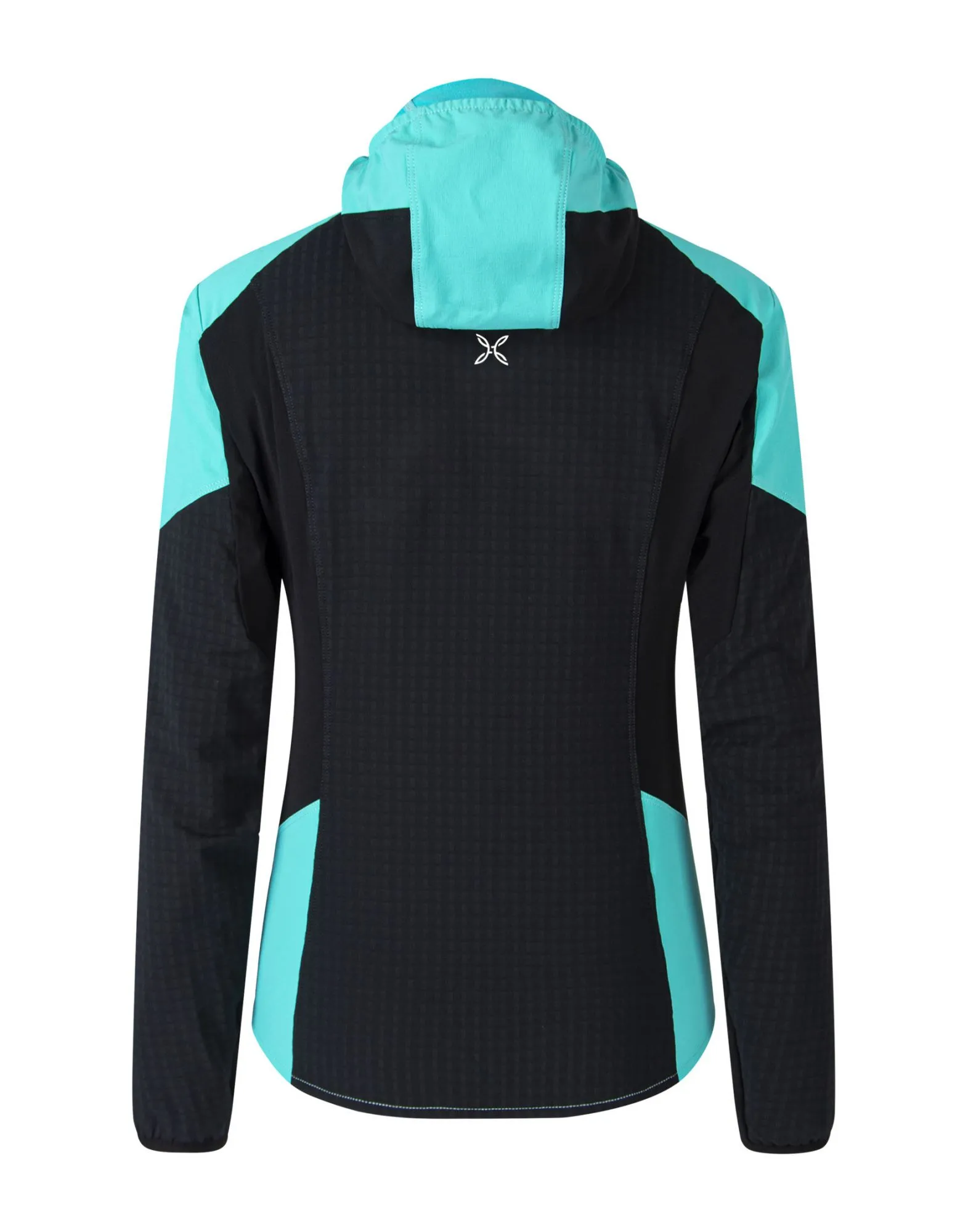 Giacca Wind Revolution Hoody Donna Nero/Care Blue