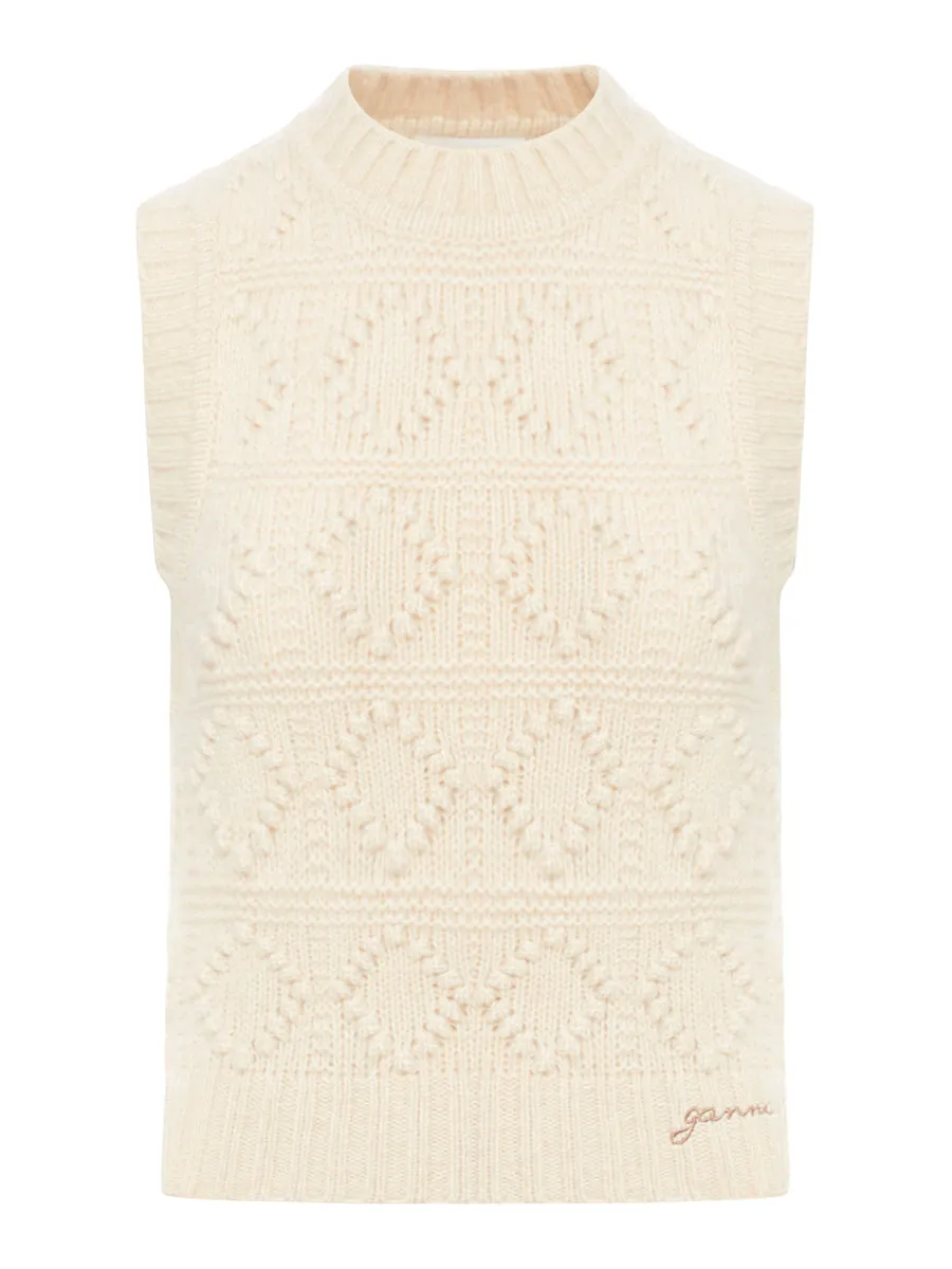 gilet con logo ricamato